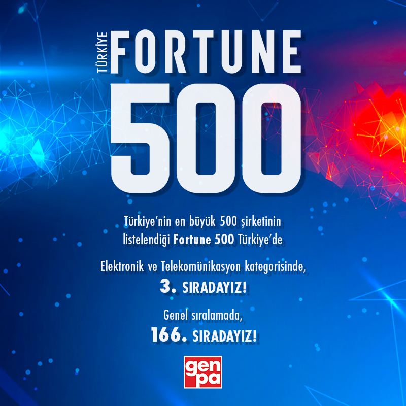 GENPA, FORTUNE 500 TÜRKİYE 2024 LİSTESİNDE YERİNİ ALDI